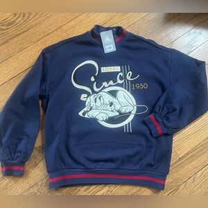 Disney Pluto 95th Anniversary Crewneck Sweatshirt Size S
